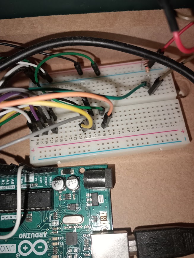 Elektronica binnenzijde Arduino